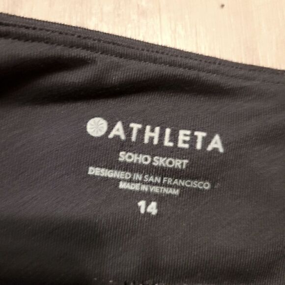 COPY - Athleta Soho Skort Activewear Black Size 14 - Picture 5 of 6